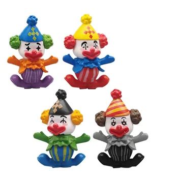 Миниатюрные украшения клоуна Цирк Карнавальная вечеринка благоприятствует миниатюрным садовым украшениям Миниатюрная статуя клоуна