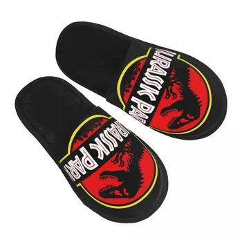  Custom Dinosaur Jurassic Park Мягкие домашние тапочки из пены с эффектом памяти Женщины Фильм ужасов Удобные теплые противоскользящие тапочки