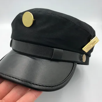 Cos Подарок JoJo's Bizarre Adventure Косплей Шляпы Джотаро Куджо Джозеф Армейские военные кепки на плоской крышке JOJO Кепка Значок шляпы
