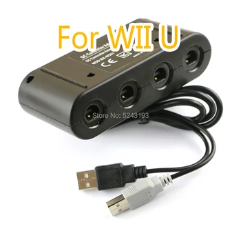 10 шт. Для GC Cube Game Controller Converter USB-адаптер для Nintention Wii U Switch PC Adapter с функцией Home Turbo