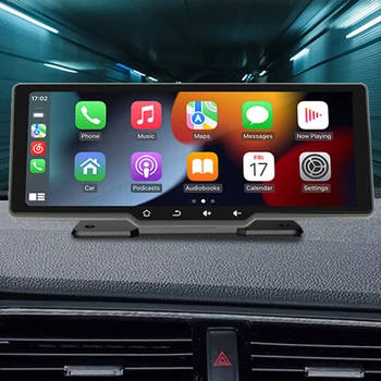 10,26-дюймовый автомобильный MP5-плеер Mirrorlink Wireless Carplay Android Auto Портативный автомобильный стерео Bluetooth-совместимый IPS-дисплей Видеорегистратор