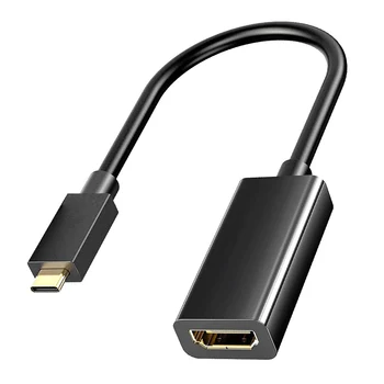 Type C на HDMI Совместимый кабельный адаптер 4K 30 Гц USB C 10 Гбит/с Высокоскоростной преобразователь передачи данных для ноутбуков, телевизоров, мониторов