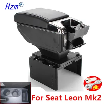 Для подлокотника Seat Leon Mk2 Коробка для подлокотника автомобиля Leon Mk2 Аксессуары для модификации с USB