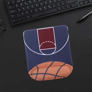 Morandi Силиконовый 3d коврик для мыши Баскетбольная модель Симпатичный настольный коврик для мыши для ноутбука Игровой компьютер с поддержкой запястья Книжная полка