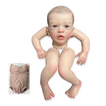 NPK 19-дюймовый размер готовой куклы Уже окрашенные наборы Очень реалистичная кукла-младенец с множеством деталей Вены Игрушки своими руками