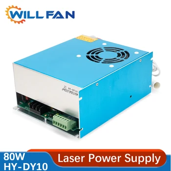 Will Fan Reci 80 Вт DY10 Лазерный источник питания 110 В 220 В для W2 / T2 / S2 Co2 Лазерная трубка и гравировальный станок для резки DY Serie Металлическая коробка