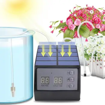 Solar Timed Интеллектуальное автоматическое устройство для полива цветов Сад Система капельного орошения Комплект для внутреннего наружного балконного растения Z8R2