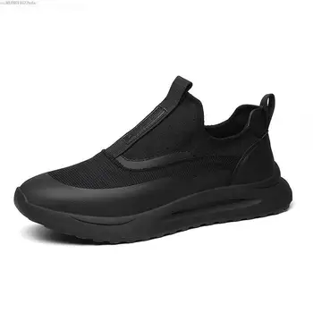 Мужские кожаные кроссовки На открытом воздухе Повседневная платформа Теплая спортивная обувь для бега Спортивная обувь для спортивных тренировок AA589