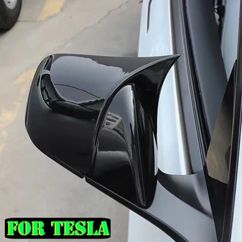 Крышка зеркала заднего вида автомобиля для Tesla Model 3 Model Y Авто Аксессуары для экстерьера ABS Боковой звуковой сигнал Корпус зеркала заднего вида