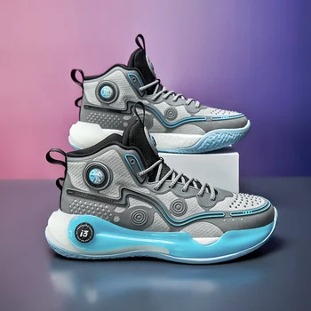 QNX-A280 Pro. Мужские баскетбольные кроссовки Высокий верх Нескользящая спортивная обувь для тренировок в тренажерном зале Носимая подушка Баскетбольная обувь для мужчин