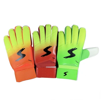 Футбольные вратарские перчатки Новый стиль футбольных вратарских перчаток Градиентный цвет Латексные перчатки с защитой пальцев Футбольные перчатки