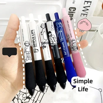 3pcs Creative Astronaut Space 0,5 мм шариковая ручка черного цвета чернильная ручка Simple Life Gel Pen Press Gel Pen Examination Signature Pen