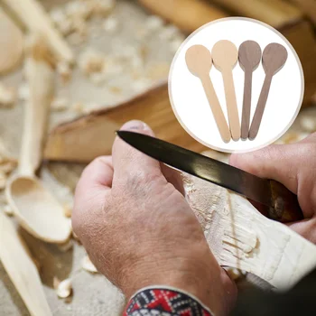 4 шт. Ложки для резьбы по дереву DIY Spoon Tottling Kit Деревянная ложка для изготовления формы