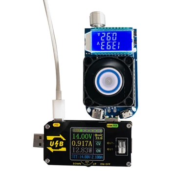 USB Цветной экран Тестер зарядки Напряжение с ЧПУ Источник питания Зарядка Напряжение Измеритель тока Применимая модель XY-UMPD