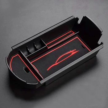 Аксессуары для стайлинга автомобиля Пластиковый внутренний подлокотник Ящик для хранения Органайзер Чехол Контейнер Лоток для Toyota C-HR Chr 2016 2017 2018 bl