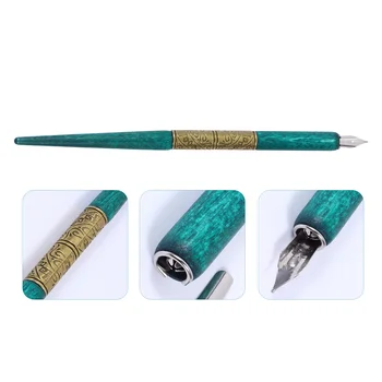 1 комплект ретро деревянная ручка каллиграфические ручки чернила набор ручек для письма рисования