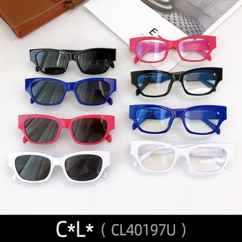 CL40197U Солнцезащитные очки для женщин Мужские черные очки Кошачий глаз MGlasses Шпион Мода Оверсайз Люкс Дизайнер Бренд Jennie Celinx
