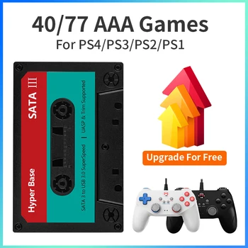 Playnite Портативный внешний игровой жесткий диск с 40 играми AAA 500G HDD Игровая консоль для PS4 / PS3 / PS2 / PS1 / Sega Saturn для Windows
