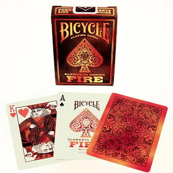  Огненные игральные карты 88 * 63 мм Бумажные карты категории Magic для профессионального фокусника