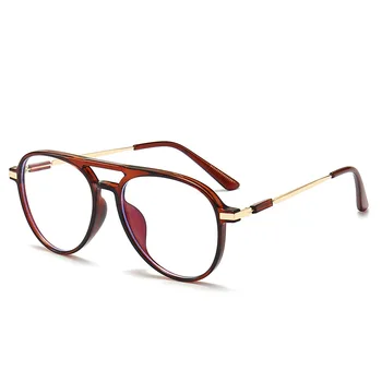 Близорукие очки для мужчин и женщин Модные очки с двойным лучом Очки Оптические очки Очки унисекс 0 -0,5 -0,75 -1,25 -1,5 -6