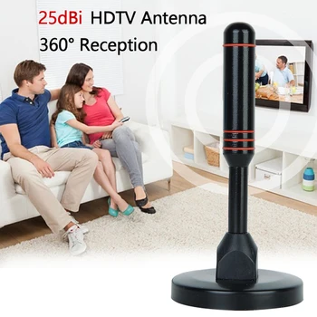  Телевизионная антенна для 1080P 4K Smart TV и всех старых телевизоров Усилитель сигнала цифровой антенны HDTV с магнитным основанием Coaxia