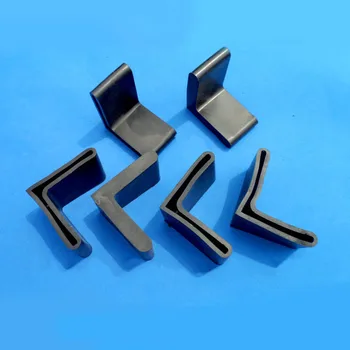 Для 25, 30, 40, 50 мм, L-образная железная стальная прокладка Угловая резиновая крышка для железа, стальной стул типа L, треугольный стальной стул Крышка для полок товаров, настольный стол