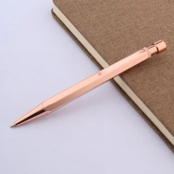 латунь шариковая ручка шестигранная толчок ретро канцелярские товары канцелярские принадлежности для письма подарочная ручка