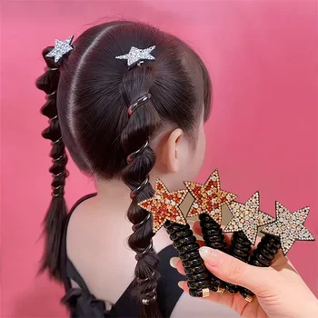 Мода для девочек Жемчуг Коронная принцесса Резинки для волос Эластичные резинки Детский мяч для волос Пучок Галстуки Детские аксессуары для укладки волос