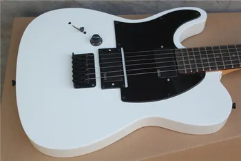китайская гитарная фабрика на заказ новый левая рука TL белая электрогитара черный пикгард черный фурнитура бесплатная доставка 01
