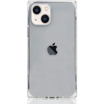 Квадратный прозрачный чехол для iPhone 14 13 Pro Max 12 Mini 11 X XR XS 8 Plus SE 2020 13Pro 12Pro 11Pro Аксессуар для iPhone13