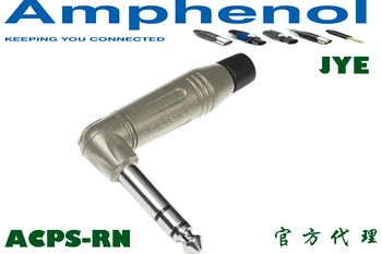 Amphenol Audio ACPS-RN Plug Stereo Professional 3-полюсный 6,35 мм 6,5 мм Стерео разъем Прямоугольный / Черная отделка Литой корпус