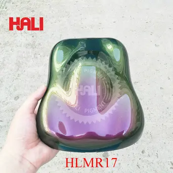 Хромированный пигмент супер хамелеон пигмент автомобильная краска пигментный порошок артикул: HLMR17 цвет: фиолетовый / медь / светло-зеленый, NW: 1 грамм, бесплатная доставка.