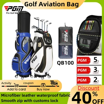  Мужская стандартная сумка для гольфа Четырехколесная телескопическая сумка для хранения воздуха Водонепроницаемый замок на молнии YKK Многофункциональный мешок для хранения мужской сумки для гольфа