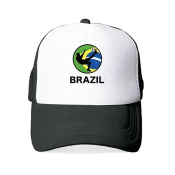 Мужчины Женщины Футбол Бразилия Команда Snapback кепка 2018 Бразилия Болельщик Футбол Спортивная Кепка Желтый Зеленый Национальный Флаг Бразилии Шляпа с флагом попугая YY456
