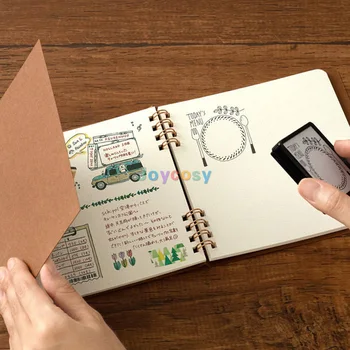 Блокнот Midori для покраски штампа, креативный простой блокнот в японском стиле, для украшения альбома для вырезок своими руками