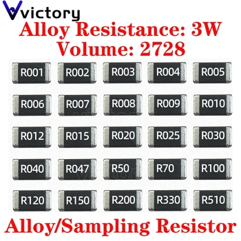 10 штук SMD Сплав Резистор для выборки проб 2728 4 Вт 1% Ток обнаружения Резистор высокой мощности 0,001R 0,0015R 1,5 мР 0,0002R 0,0005R