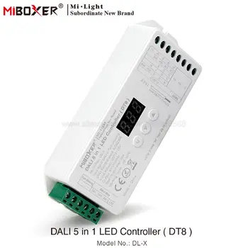 Miboxer Система управления диммированием DALI (DT8) 86 сенсорная панель Светодиодный контроллер DALI 5 в 1 Источник питания шины DALI DIN-рейка для светодиодных ламп