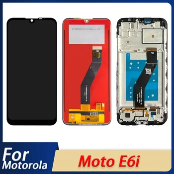 ЖК-дисплей для дисплея Motorola E6i Дигитайзер в сборе Замена с рамкой Ремонт сотового телефона