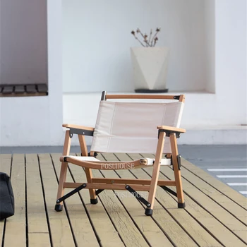 Складные пляжные стулья Балкон Складной стул для отдыха Маленький стул с одной спинкой Кемпинг Портативная уличная мебель Кресло для кемпинга