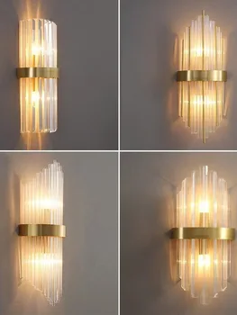 Скандинавский винтажный светодиодный шестиугольный настенный светильник для спальни Светлый декор для спальни на гусиной шее корейский декор комнаты антикварный деревянный шкив антикварные стили ламп