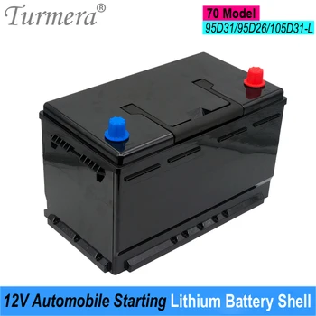 Turmera 12V Автомобильные пусковые литиевые батареи Shell Автомобильный аккумуляторный ящик для серии 70 95D31 95D26 105D31-L Заменить свинцово-кислотное использование