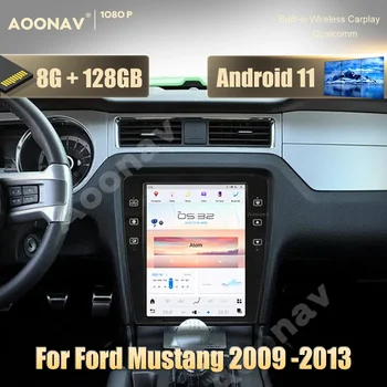12,1 дюйма Android 11 Автомагнитола для Ford Mustang 2009 2010-2013 Qualcomm Auto GPS Navigation Мультимедийный плеер Wireless Carplay