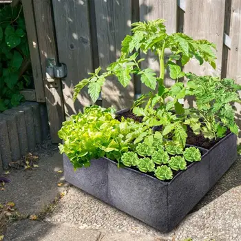 тканевая сумка для растений усиленный мешочек для выращивания овощей 4 сетки тканевой контейнер для посадки дышащий дренаж для растений грядка для двора