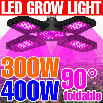  светодиодный светильник для растений полного спектра E27 Phyto Grow Lamp LED 2835 Grow Bulb 200 Вт 300 Вт 400 Вт Светодиодная теплица Гидропонная посадка Фитолампа