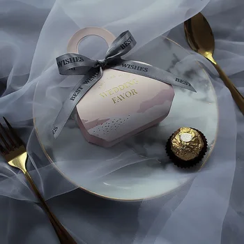 Креативный портативный чемодан Коробка конфет Сувенирные коробки Сувениры для гостей Baby Shower Свадьба Принадлежности для вечеринок ко Дню святого Валентина
