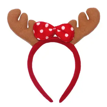 12Шт Повязка на голову украшена очаровательными рогами, идеально подходящими для Рождества.