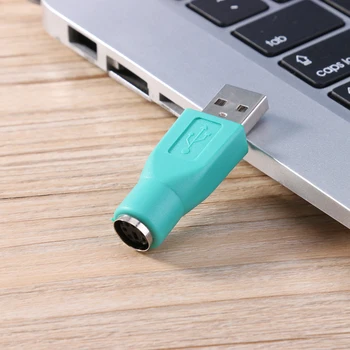 2 шт. PS / 2 Гнездо на USB Штекерные адаптеры Конвертеры для ПК Клавиатура Мышь Мыши