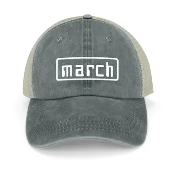 March Racing Cars ретро F1 логотип - маленькая белая ковбойская шляпа смешная шляпа детская шляпа на заказ кепка мужская роскошная шляпа мужская женская