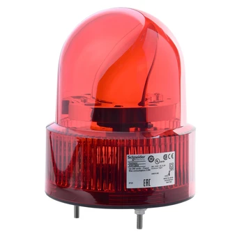 XVR12B04 Проблесковый маячок с вращающимся зеркалом, Harmony XVR, 120 мм, красный, без зуммера, 24 В переменного/постоянного тока