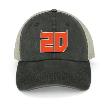 Фабио Куартараро Номер 20 Оранжевая ковбойская шляпа Симпатичные шляпы дальнобойщика Дикий мяч Шляпа Пушистая шляпа Женская шляпа 2023 Мужская
